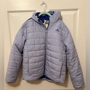 Adidas Sky Blue Quilted Jacket